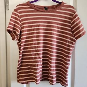 Wild Fable pink/white striped tee